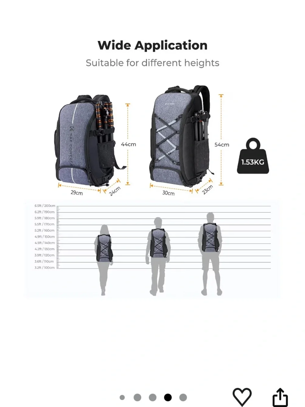 NWT camera/Travel/large backpack